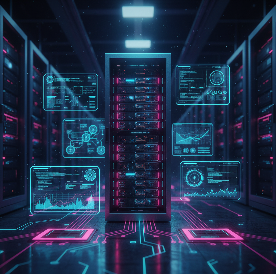 Icono de servidores en rack